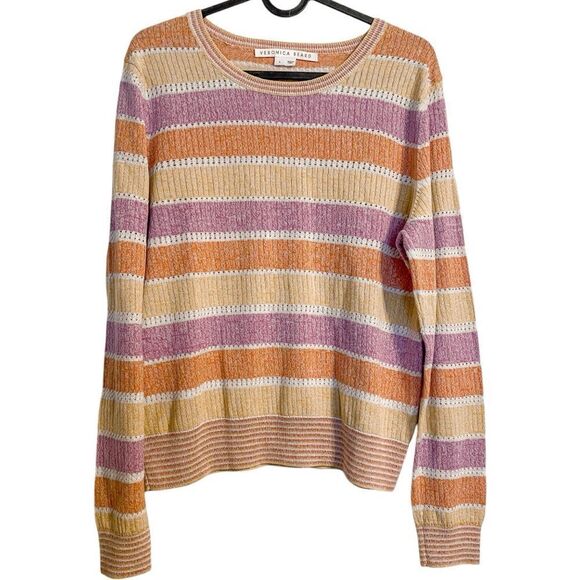 Veronica Beard Raimi Color Block Pullover Sweater L - Picture 4 of 7